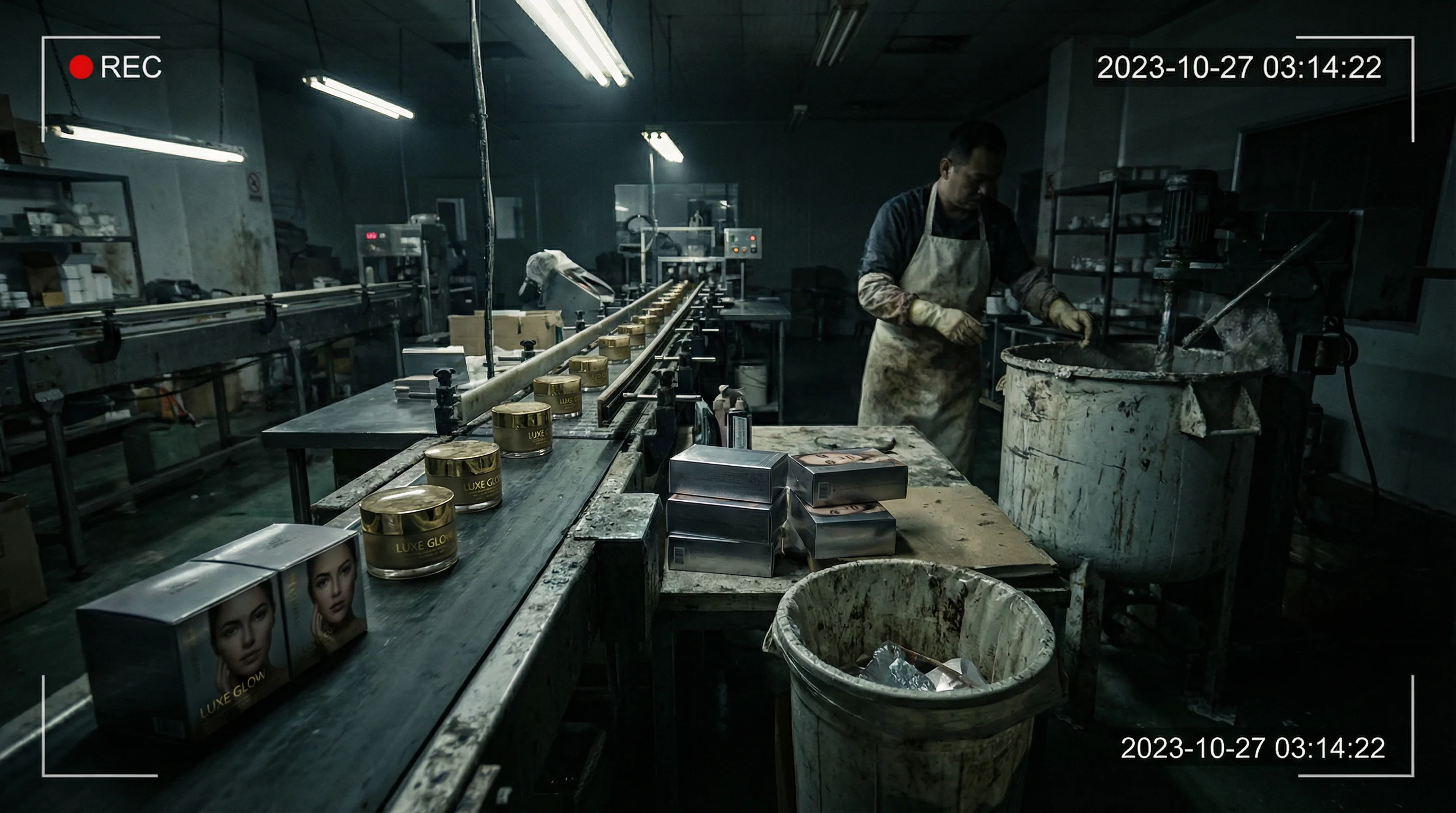 黑料 - 知名美妆博主自有品牌代工厂暗访实录：宣传与实际严重不符